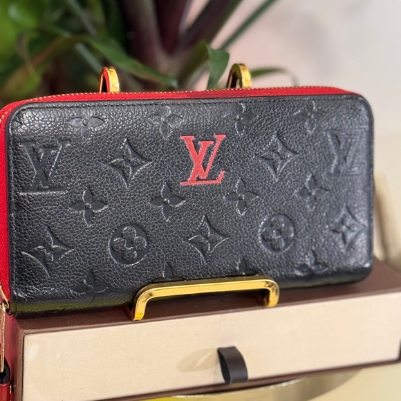Louis Vuitton emptied Monogram Zipper round long bifold Black Wallet - Picture 10 of 16